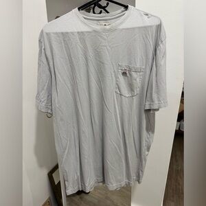 Psycho Bunny Men's Light Gray Pocket Tee 2XL